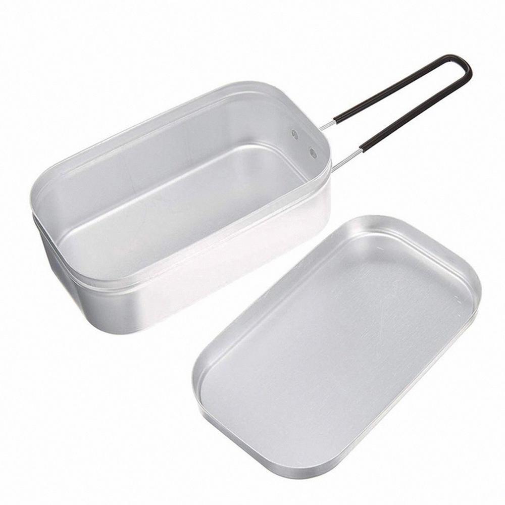 Outdoor Dining Zennison Aluminum Japanese Military Outdoor Kitchen Bento Lunch Box Container Mess Tin3