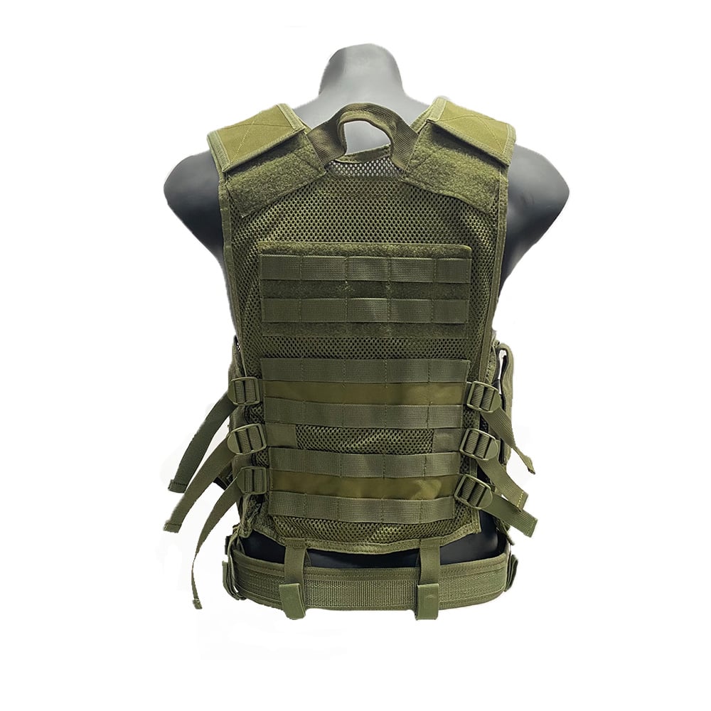 O.D Green Amphibious Protective Tactical Adjustable MOLLE Law Enforcement Vest