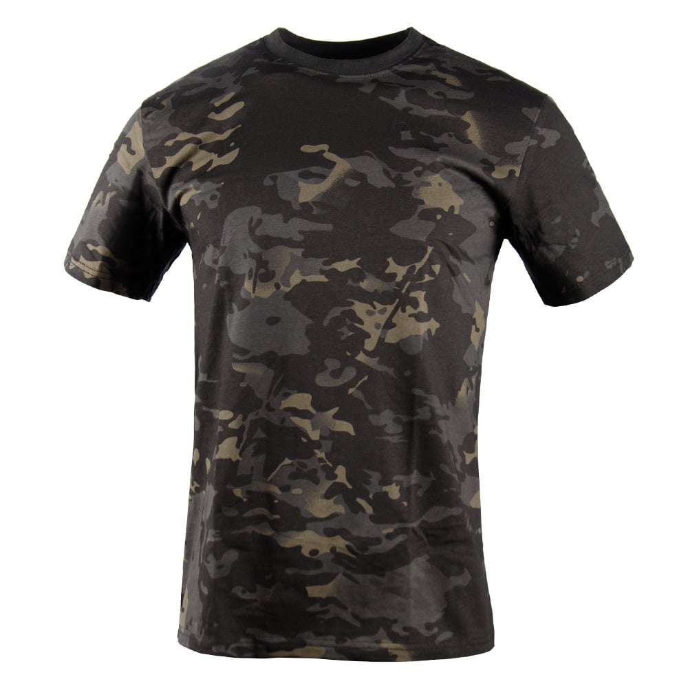 Wholesale Army Navy Military Mens Black Camo T-Shirts