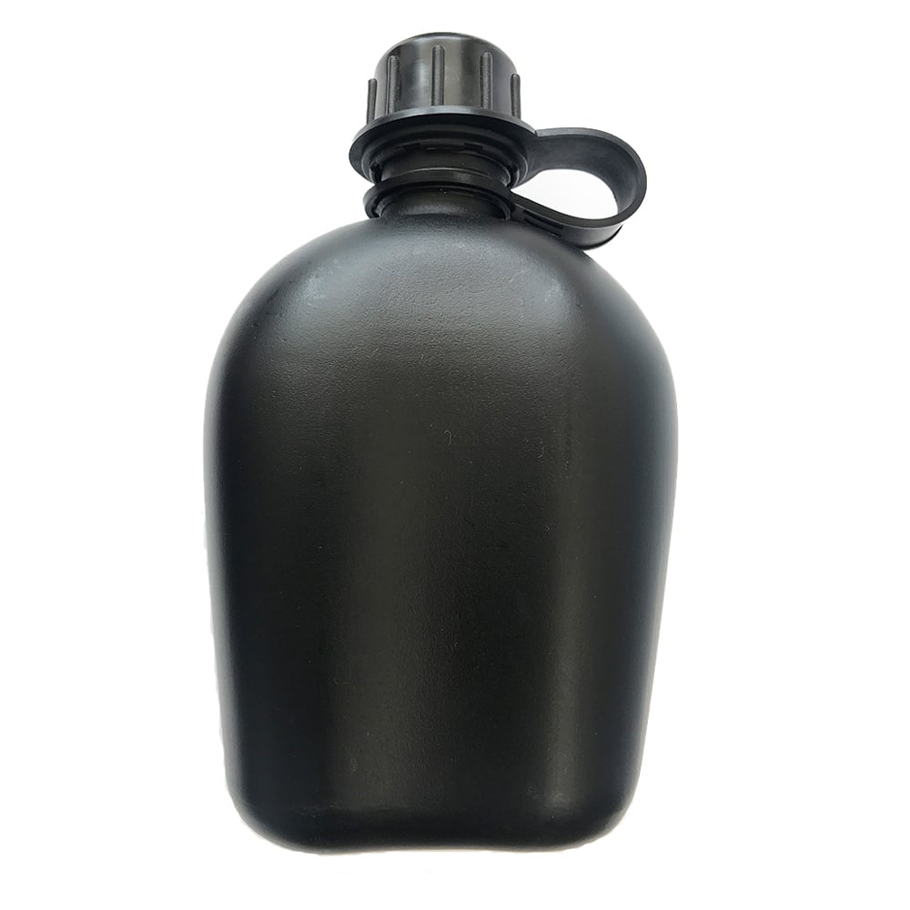 G.I. 3 Piece 1 Quart Plastic Canteen Kit with Cover