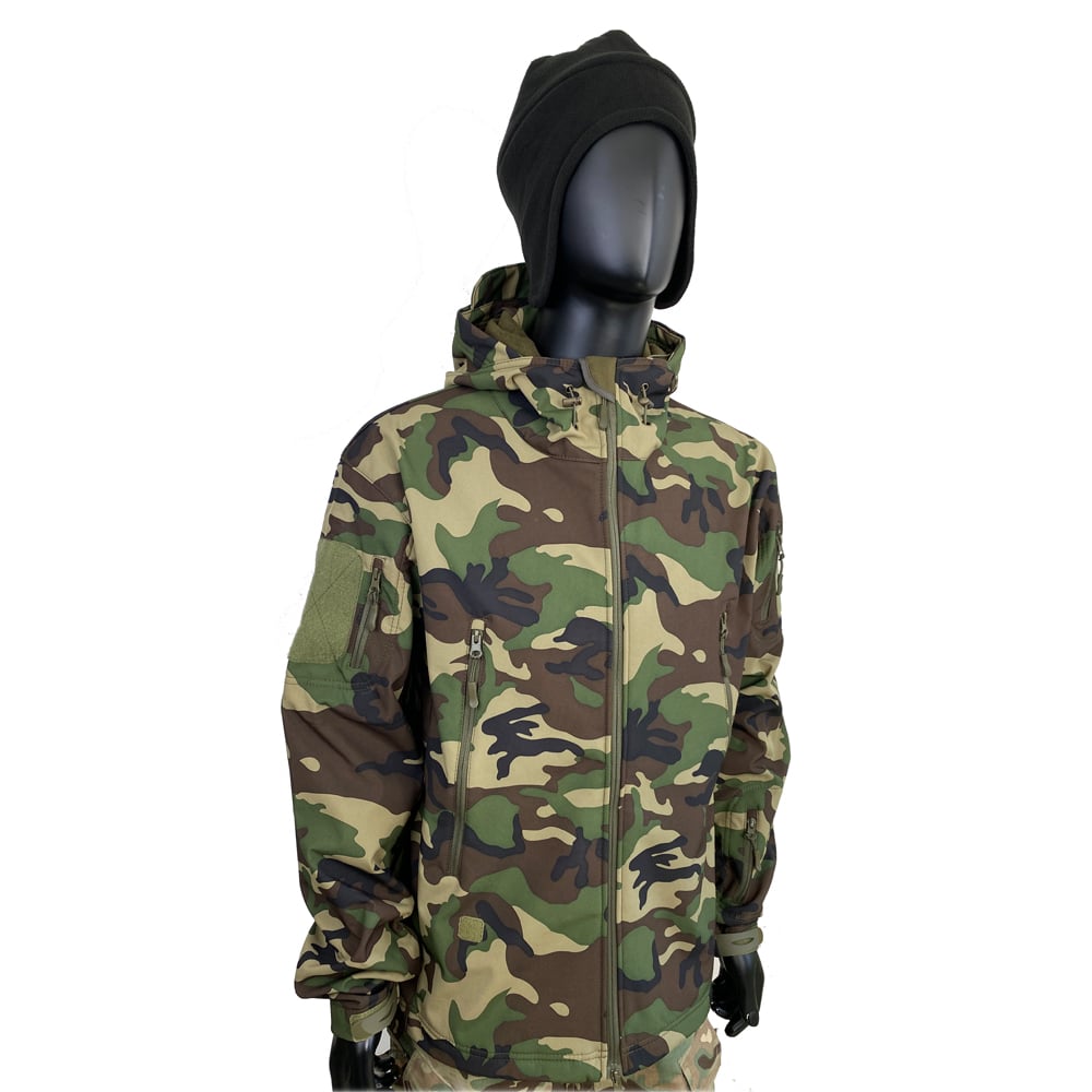 Military Outdoor Softshell Jacket Jungle Camouflage