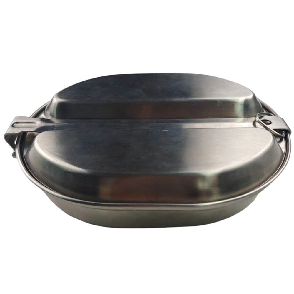 Customized High Quality Outdoor Oval Lunch Box Stainless Steel Mess Tin