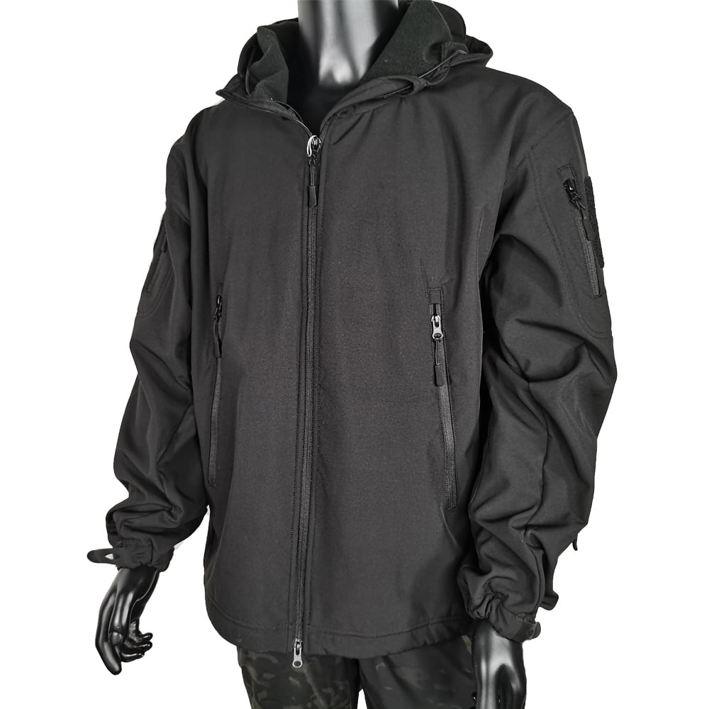 Military Outdoor Softshell Jacket Black