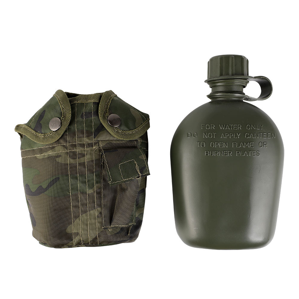 High Quality Custom Outdoor Canteen PE Water Bottle With Belt