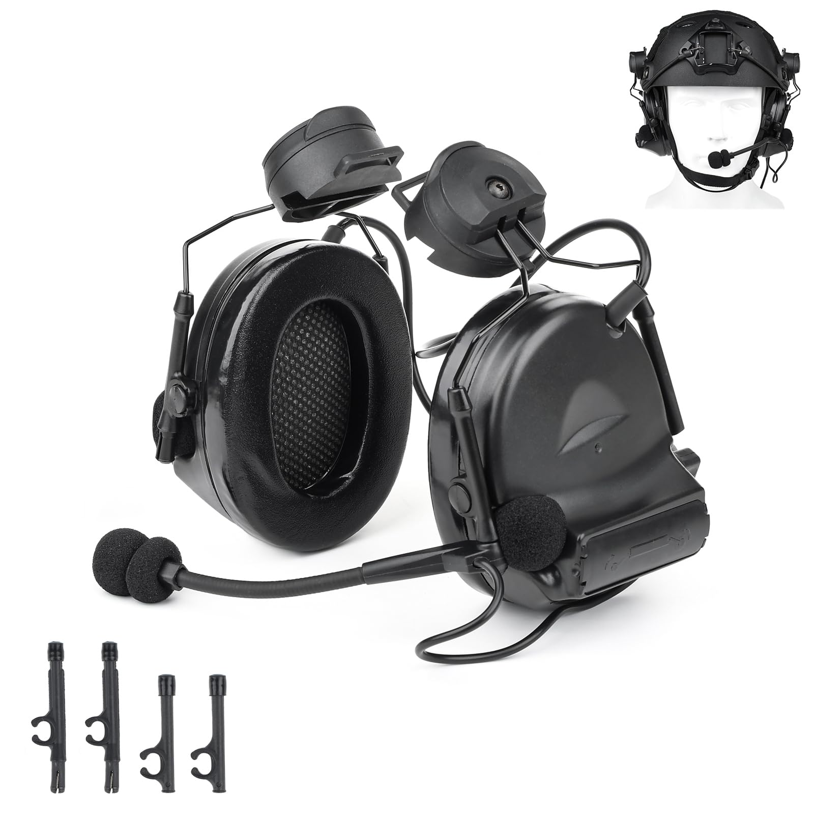 Bulletproof Helmet Shooting Ear Protection Electronic Tactical Headset
