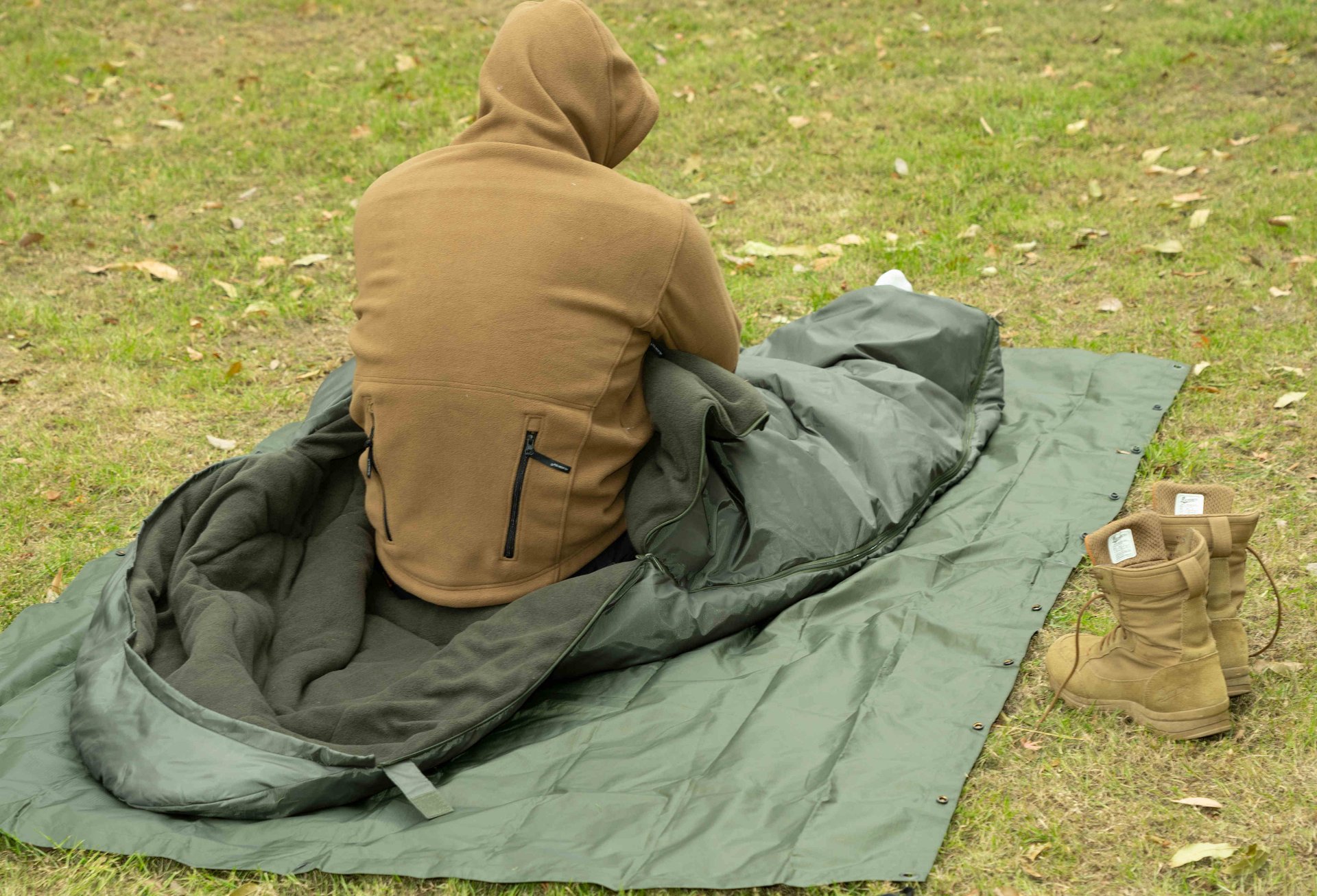 Customized Ultralight Portable 3 Season Outdoor Fleece Camping Sleeping Bag