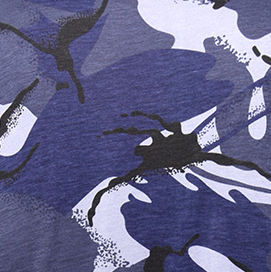 British Navy Blue Camouflage Combat T-shirt