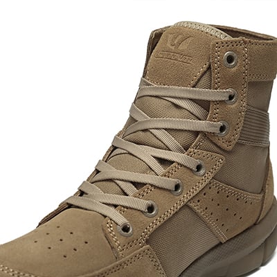 Khaki Military Desert Shoes Army Tactical Boots With Zipper
