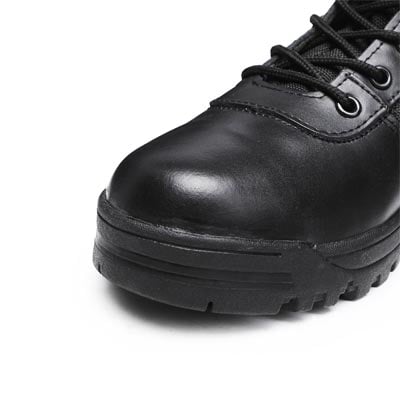 Black Oxford And Leather Boots Rubber Sole Military Boots Army Boots For Men