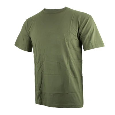 100% Cotton Green Outdoor Breathable Combat Quick Dry Tactical Military T-Shirt
