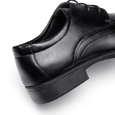 Wholesale Military Officer Black Genuine Leather Business Shoes