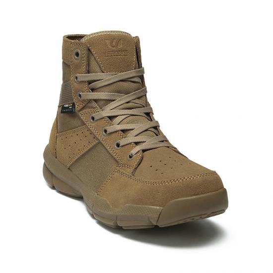 Khaki Military Desert Shoes Army Tactical Boots With Zipper