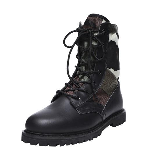 Camouflage Black Combat Military Jungle Boots