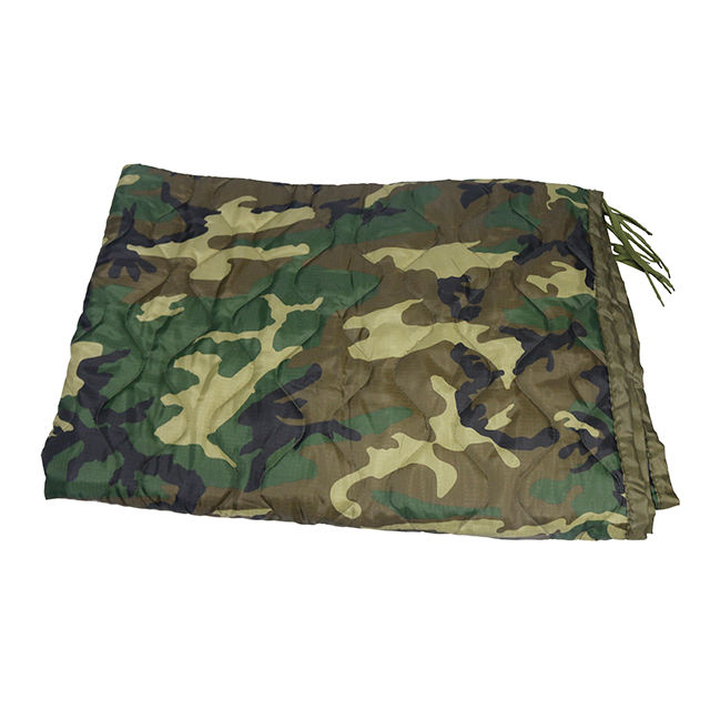 Woodland Camouflage Woobie Blanket Wet Weather Poncho Liner