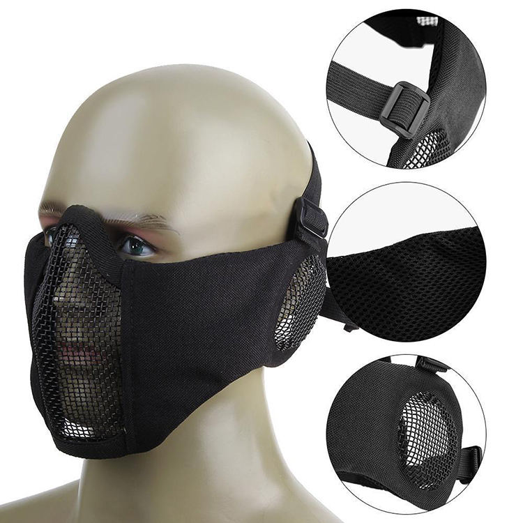 Adjustable Protective Half Face Masks Tactical Lower Face Mask for Hunting Outdoor Activities