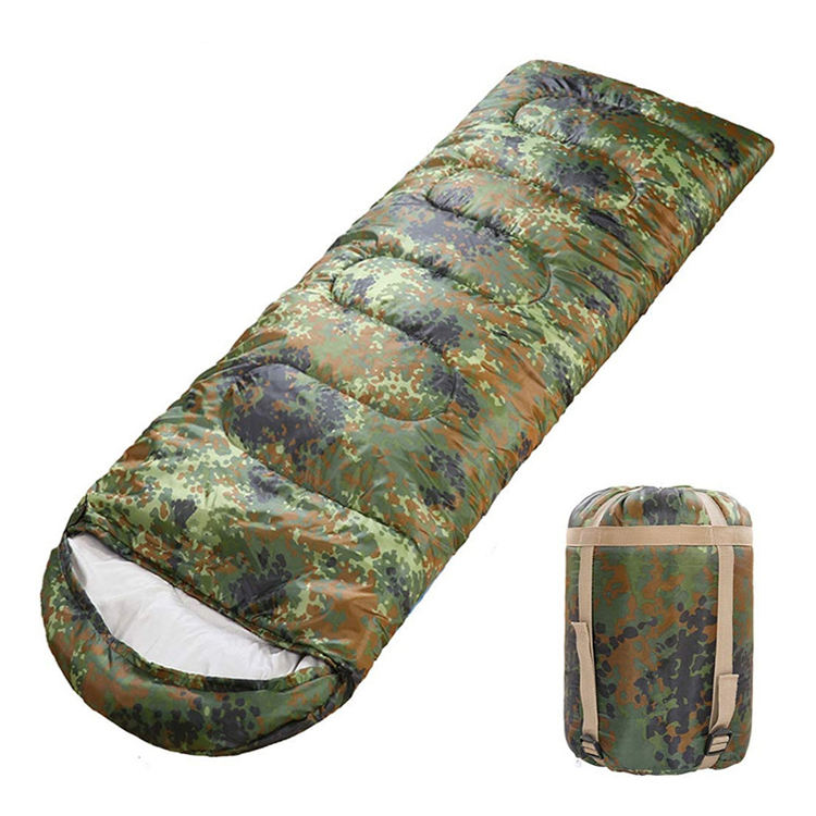 Outdoor Camping Waterproof Nylon Camouflage Duck Down Sleeping Bag