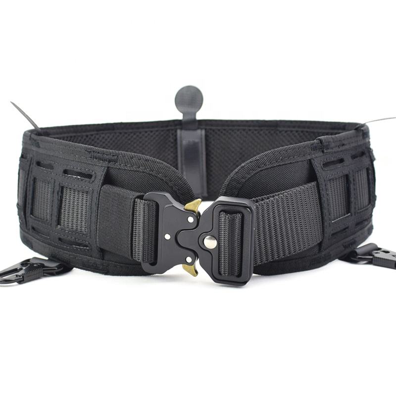 Outdoor Tactical Waist Belt Multifunction Girdle With Laser Cut Molle System