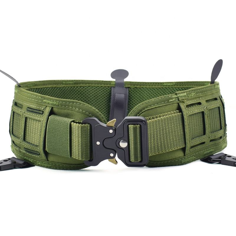 Outdoor Tactical Waist Belt Multifunction Girdle With Laser Cut Molle System