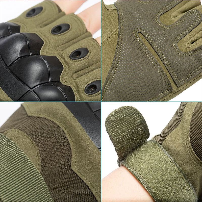 Hard Knuckle Black Half Finger Tactical Gloves Fingerless Safety Work Tactical Gloves