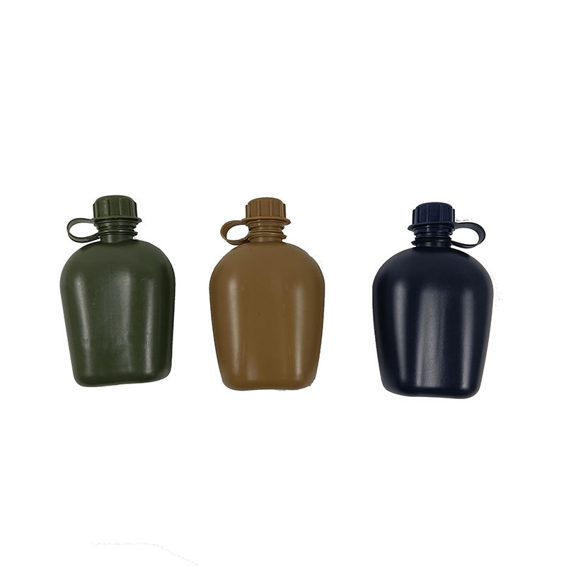 OEM 1 Liter Military Style PE Water Canteen For Outdoor Camping Bottle