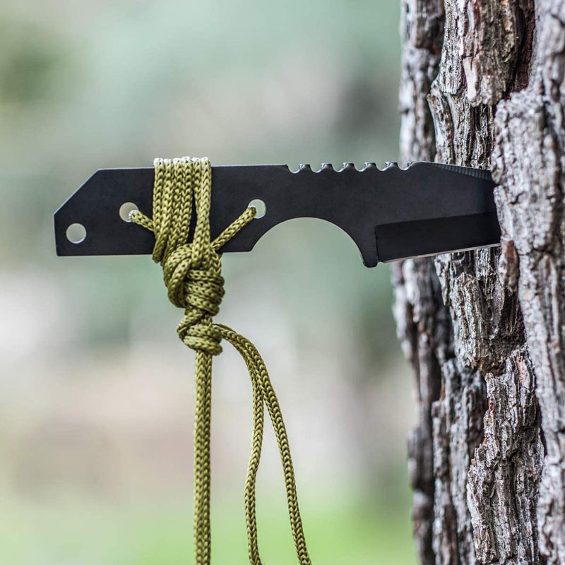 Hunting Tactical Pocket Parachute Cord Lighter Flint Outdoor Survival Stone Buckle