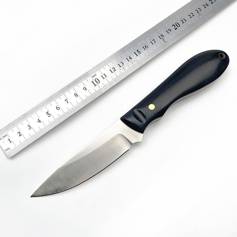 3.7 Inch Steel Tactical Fixed Blade Knife Survival Outdoor Knife with G10 Handle