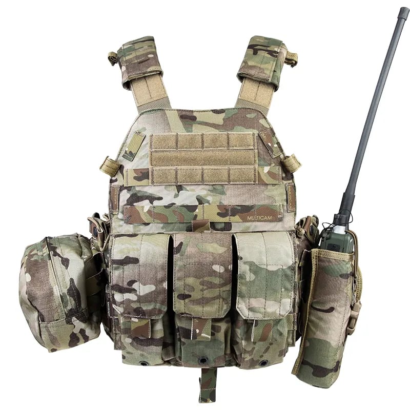 500D Cordura Nylon Multicam Plate Carrier Vest Armor Vest Camouflage Tactical Combat Vest