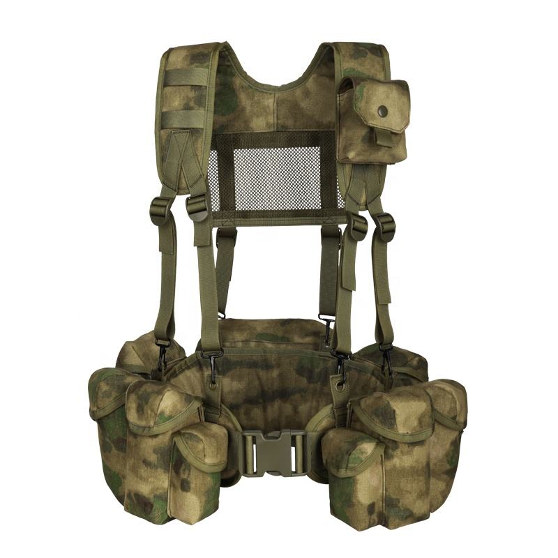 Custom Camouflage Outdoor Combat Molle Mag Pouches Tactical Chest Rig For Men