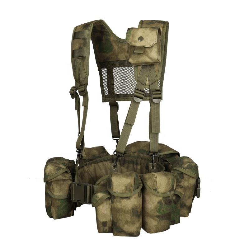 Custom Camouflage Outdoor Combat Molle Mag Pouches Tactical Chest Rig For Men
