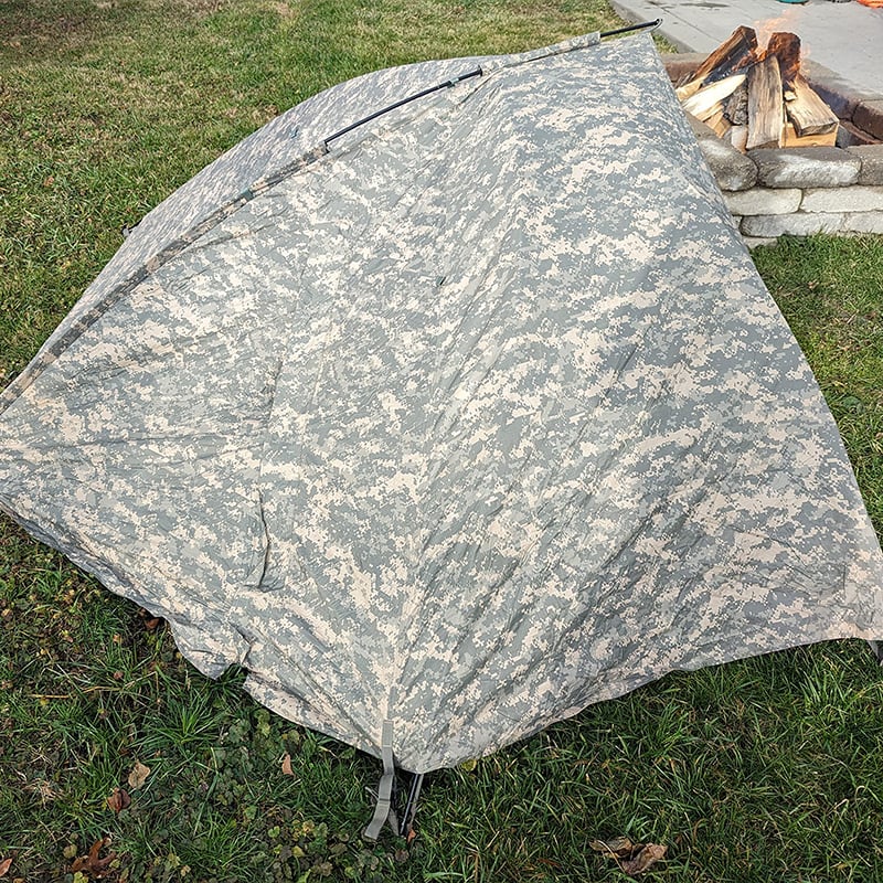 US Army Issue Universal Improved Combat Shelter Tent Complete ACU Digital Camo