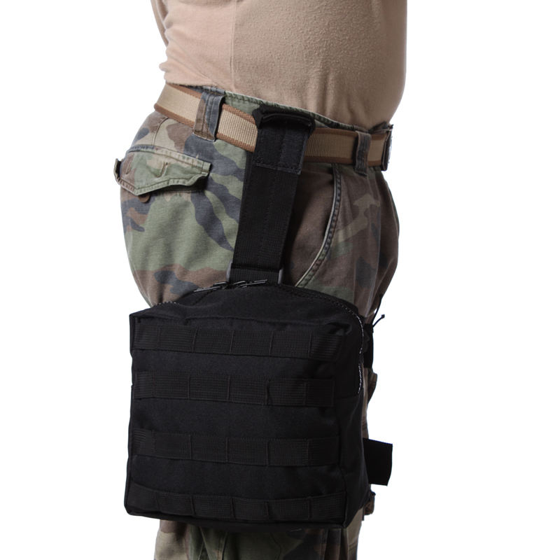 Tactical Drop Leg Bag MOLLE Pouch Thigh Pack Outdoor