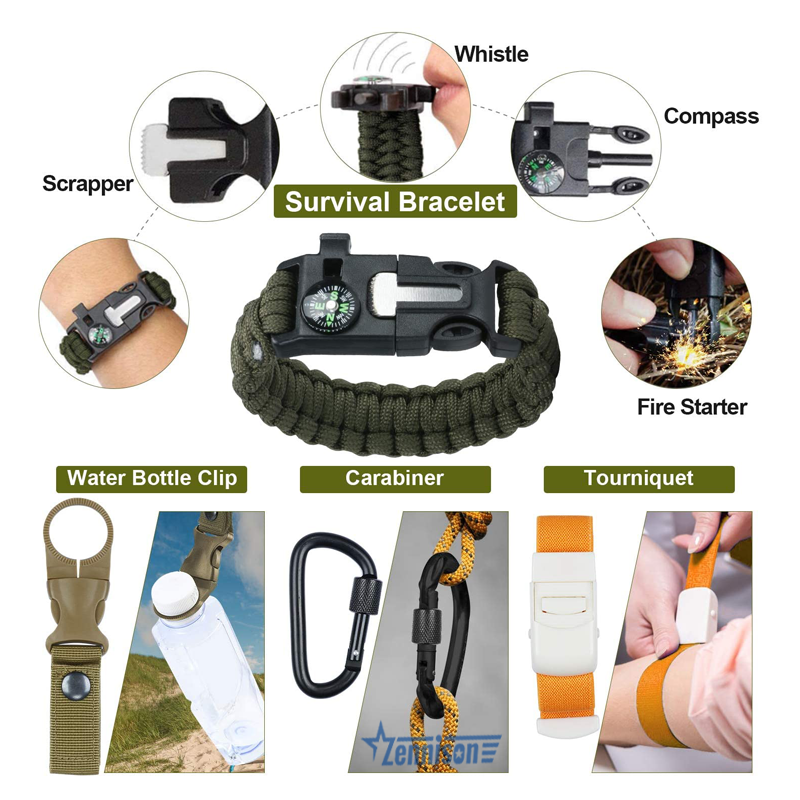 Camping Survival Kit Tactical Emergency Survival Gear Kit