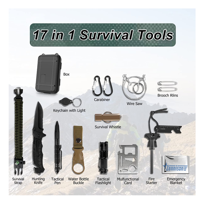 Camping Survival Kit Tactical Emergency Survival Gear Kit