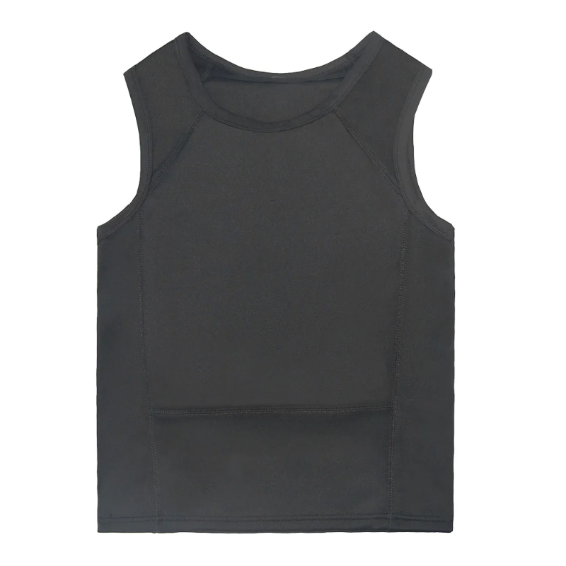Concealable Armor Ultra Thin Body Armor Vest Level 3A Bulletproof T-Shirt