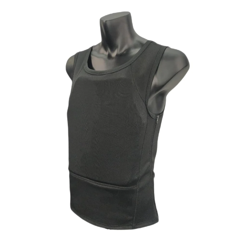 Concealable Armor Ultra Thin Body Armor Vest Level 3A Bulletproof T-Shirt