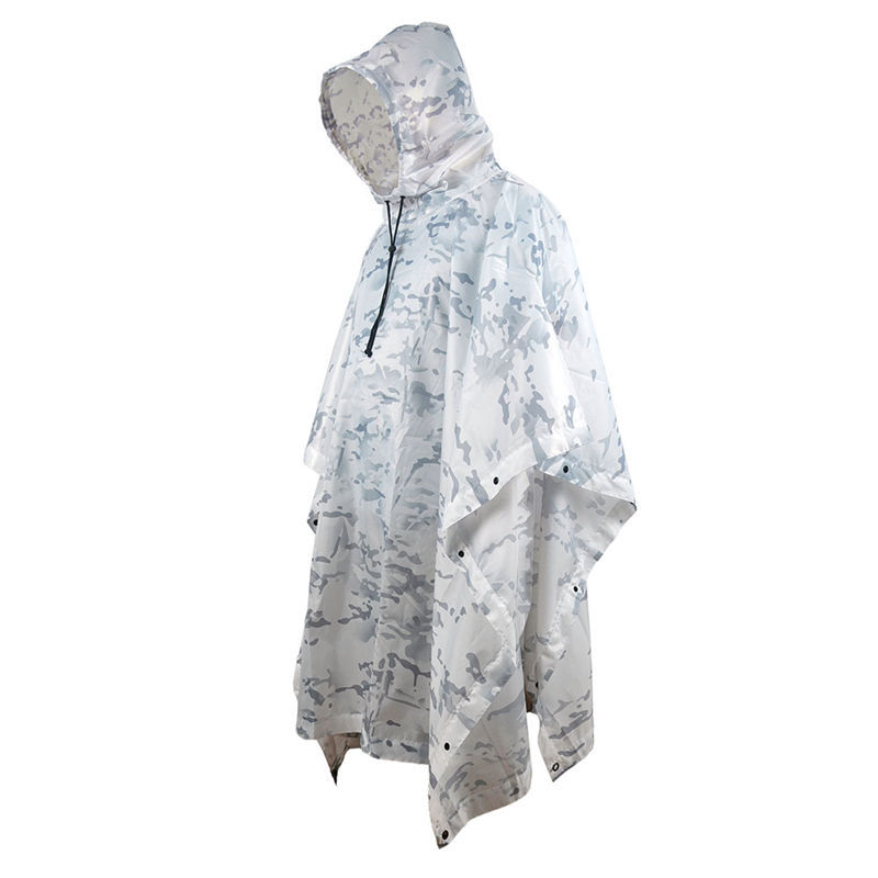 Outdoor Military Breathable Camouflage Poncho Raincoat
