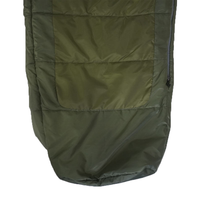 Solid Color Urltra-light Army Green Lengthen Mummy Sleeping Bag For Camping
