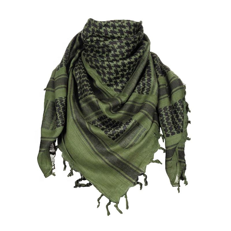 Hot Sale Tactical winter Middle East Armed 100% Cotton Scarf Tactical Men Shemagh