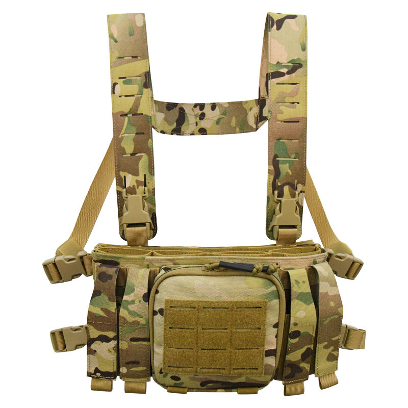 Light Weight Quick Release Outdoor Tactical Chest Rig Vest with Mag Pouch