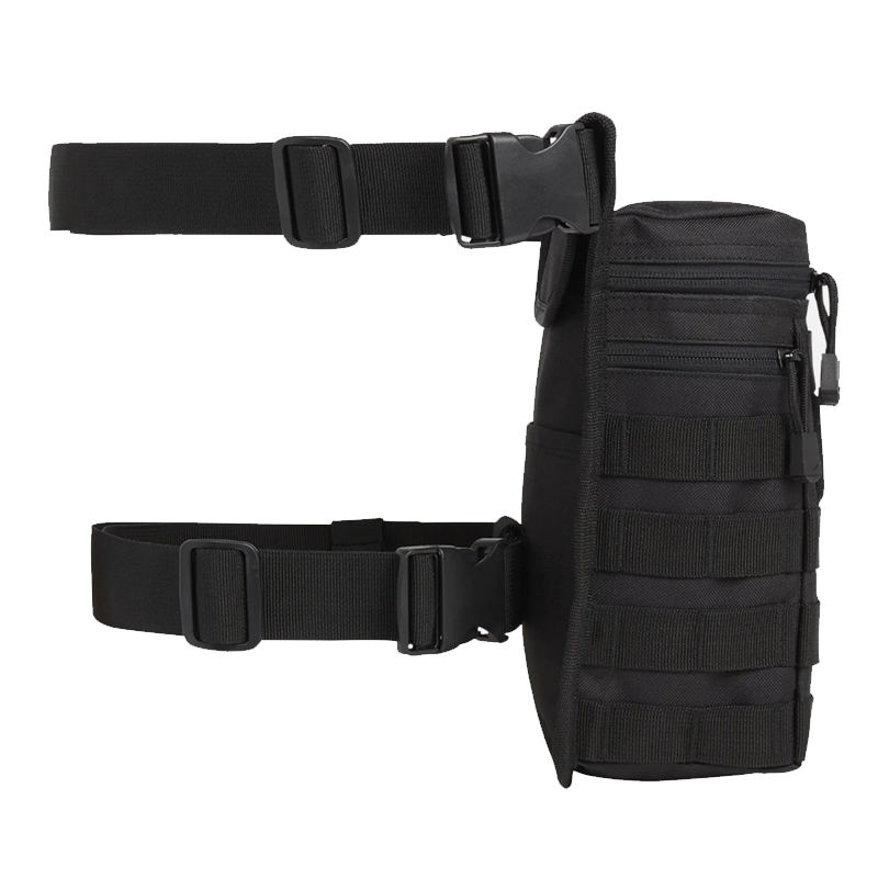Polyester Leg Harness Thigh Fanny Pack Biker Motorcycle Tactical Drop Leg Bags For Men