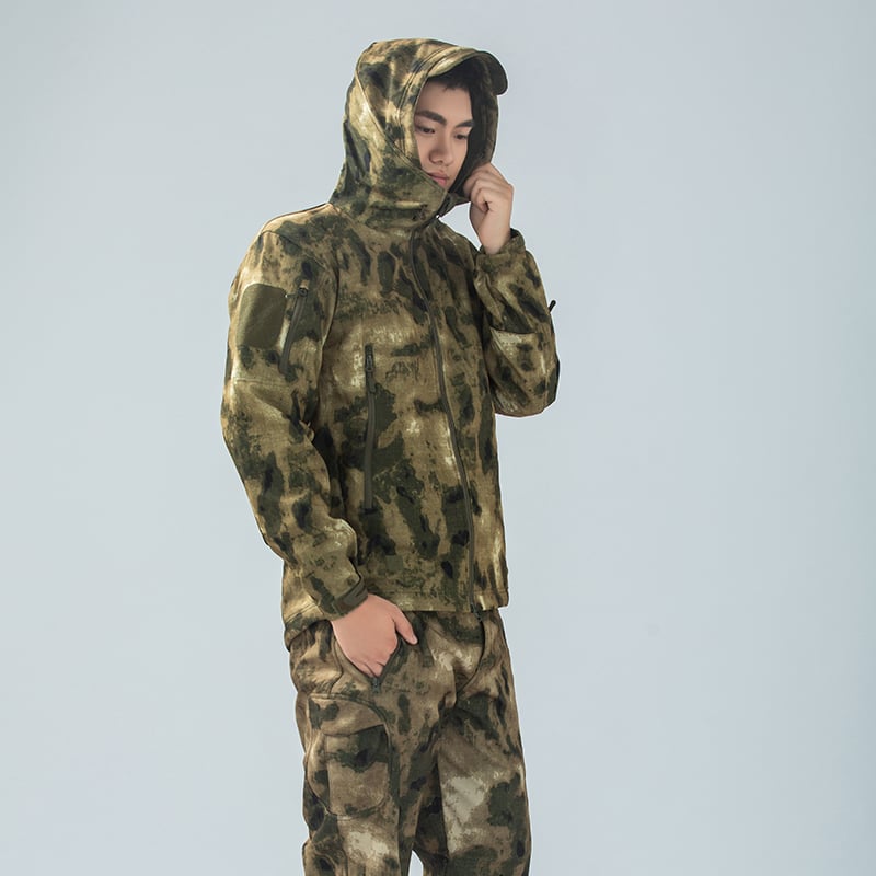 Russia Camo Custom Wholesale Winter Softshell Men Tactical Jacket